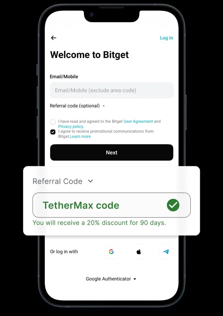 Sign up exchange with our code