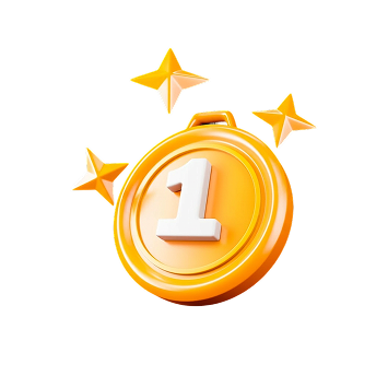 Gold medal for 1st place in monthly cashback ranking