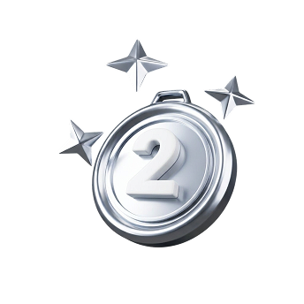 Silver medal for 2nd place in monthly cashback ranking