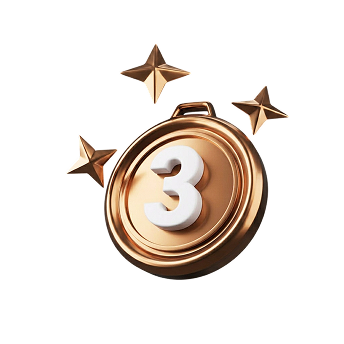 Bronze medal for 3rd place in monthly cashback ranking